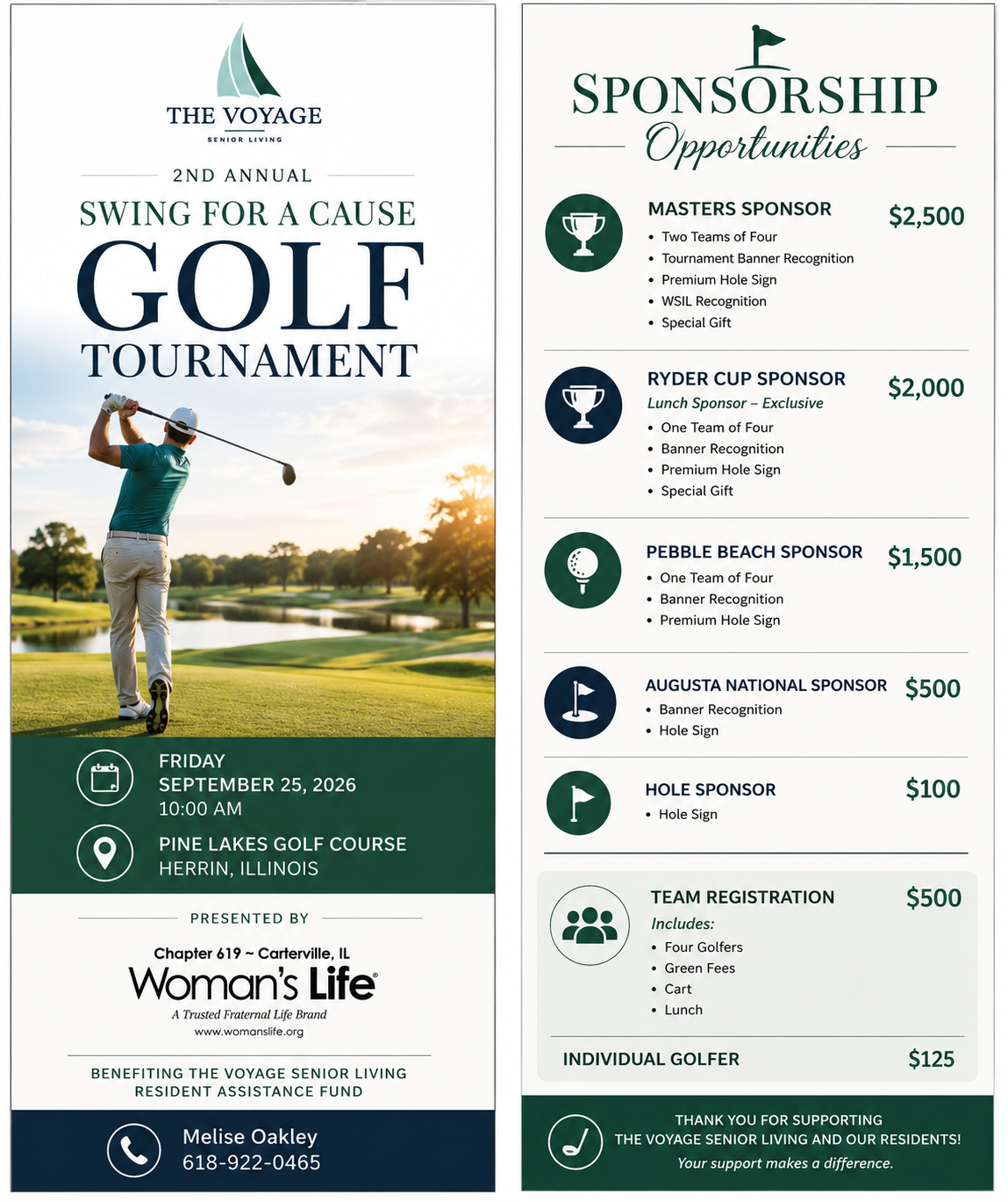 golf2026 voyage senior living golf event